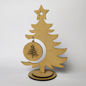 Árbol y esfera plana